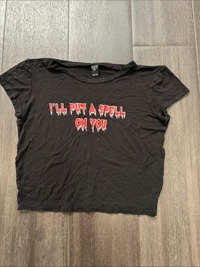 Windsor Black Tee with Red Drip Graphic